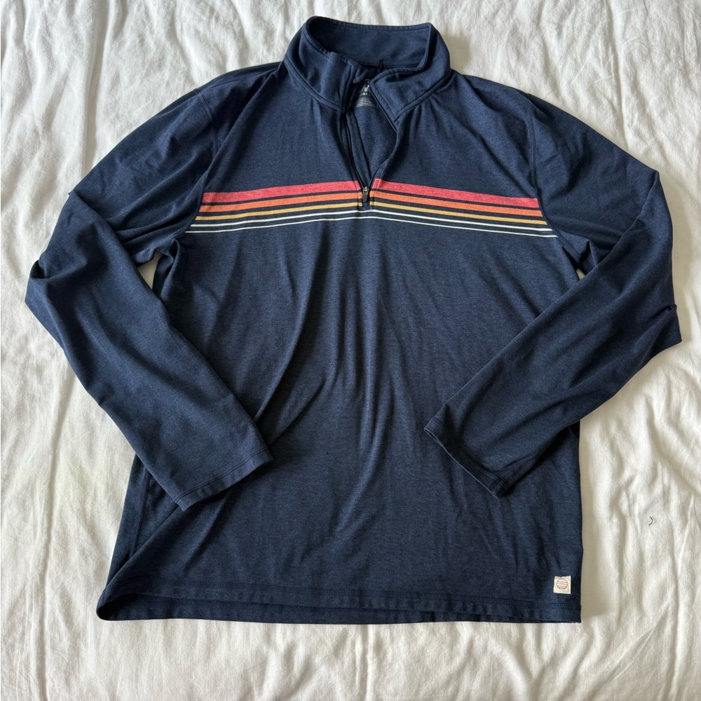 Marine Layer Navy Striped Men's Sweater
